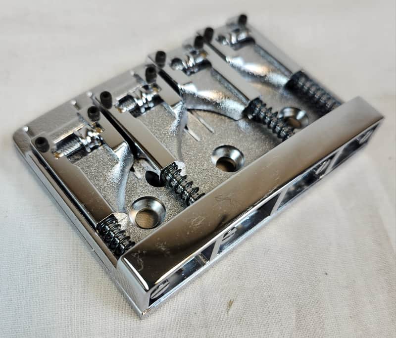 Rickenbacker 00861 Bass Bridge for 4004 Bass, Chrome image 1