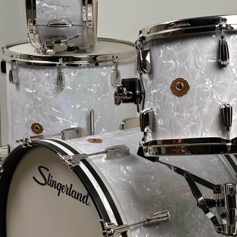 2025 Slingerland Radio King White Marine Pearl