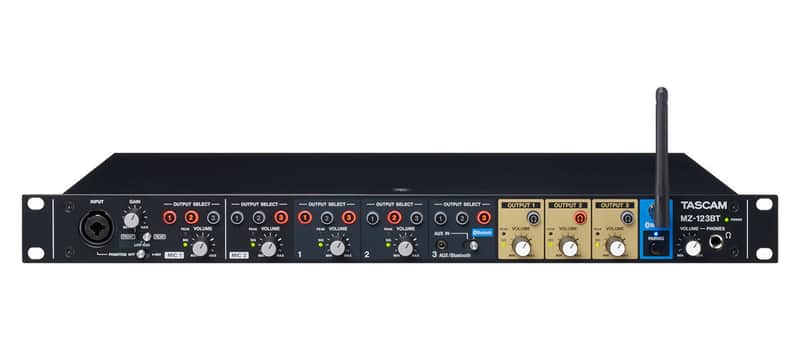 Tascam MZ-123BT 3 Channel Zone Mixer w/Bluetooth image 1