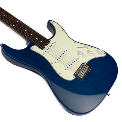 EART YMX-SG3,Roasted Book-match Mahogany Solid Body,22 Stainless Steel Frets,6-Point Synchronized Tremolo image 3