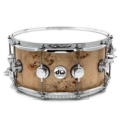DW Collectors Birch Snare Drum 14x6.5 Exotic Mapa Burl image 1