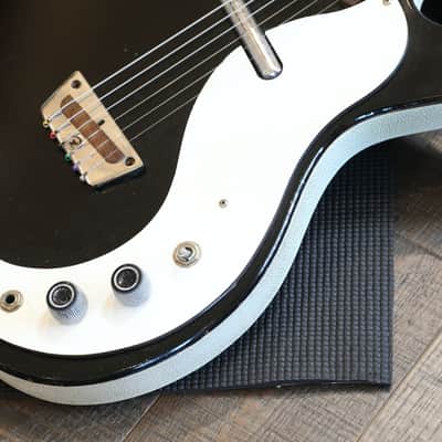 1950's Danelectro U-1 3011 Electric Guitar Black + Case image 6