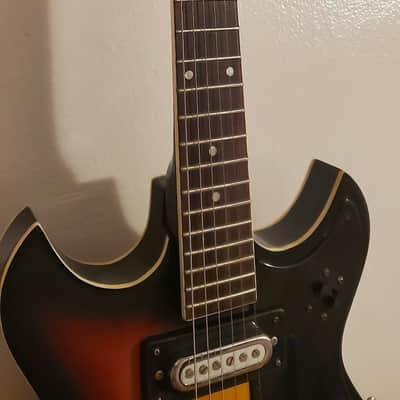 Rare Sekova H-2 Sunburst MIK Korea Hollowbody image 4