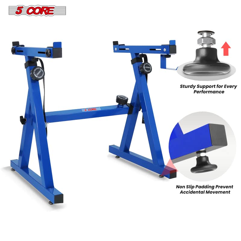 5 Core Keyboard Stand Z Shape Adjustable Foldable Heavy Duty Key Board Piano DJ Controller Stands image 1