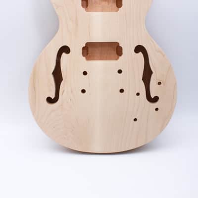 Mahogany Guitar Body Semi Hollow Guitar DIY Electric Guitar Body image 1