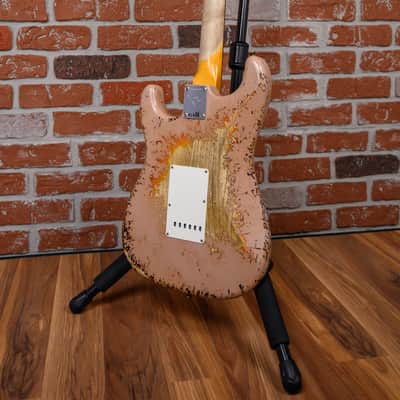 Fender Custom Shop SR25 61 Stratocaster Super Heavy Relic Dirty Shell Pink over 3-Color Sunburst 2025 w/OHSC image 8