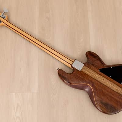 1982 Electric Wood Limited Wal Mk1 Pro Left-Handed Vintage Bass w/ Case, Paperwork image 12