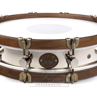 A&F Limited Edition Nickel Over Brass Snare Drum 15x3.5 w/ Walnut Hoops image 1