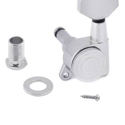 3R3L Locking Guitar String Tuning Pegs Sealed Guitar Machine Heads Tuners Tuning Keys 1:18 Gear Ratio for Electric Guitar or Acoustic Guitar Chrome. image 3