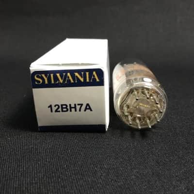 SYLVANIA (Philco) 12BH7A [] Getter AUDIO Amp VACUUM TUBE USA Tested 9.5929-D image 3
