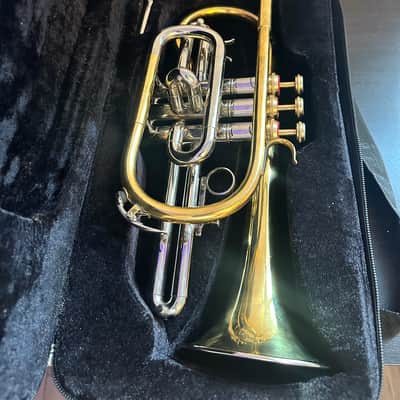 Bb Cornet – Gold/Silver Finish – Complete with Hardcase & Mouthpiece image 12