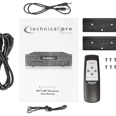 Technical Pro RX113BT 1500w Bluetooth Home Receiver Amplifier Amp w/ 10 Band EQ image 4