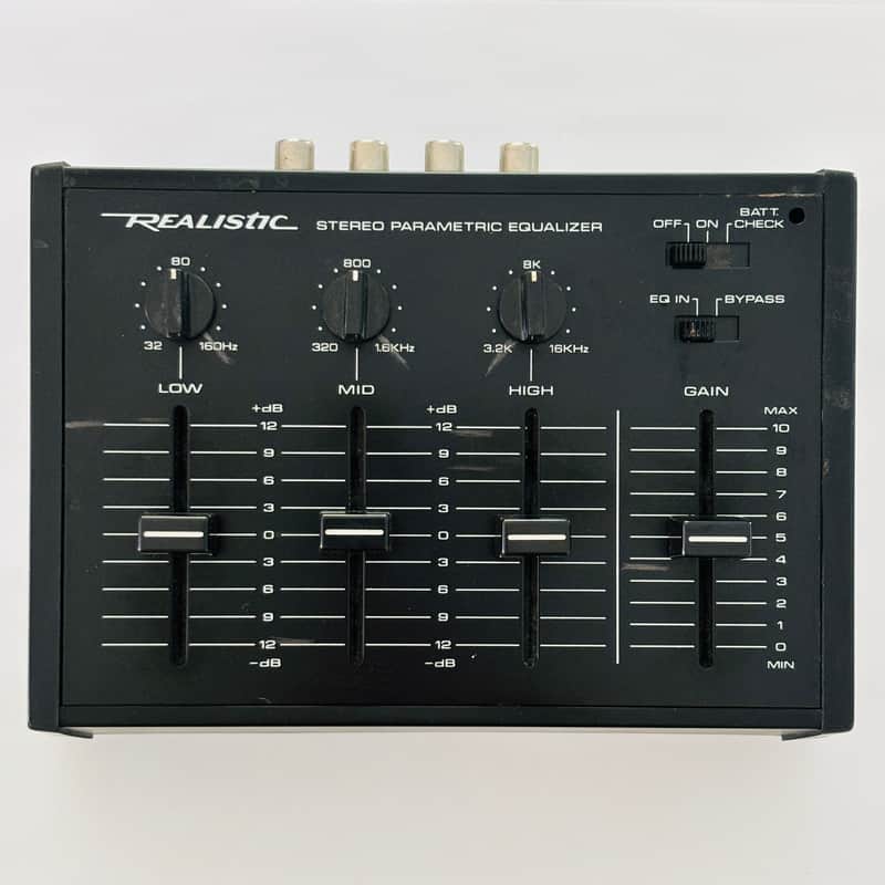 Realistic 32-1106 3 Band Stereo Parametric Equalizer 1980s image 1