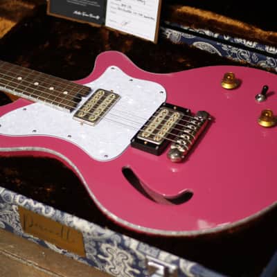 Perinetti Lancia Semi-Hollow - Pink Gold Sparkle image 3