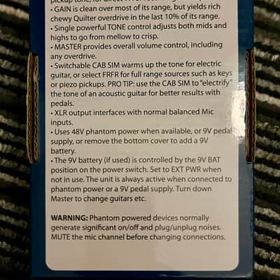 Quilter Phantom Block, Preamp/Cab-Sim image 4