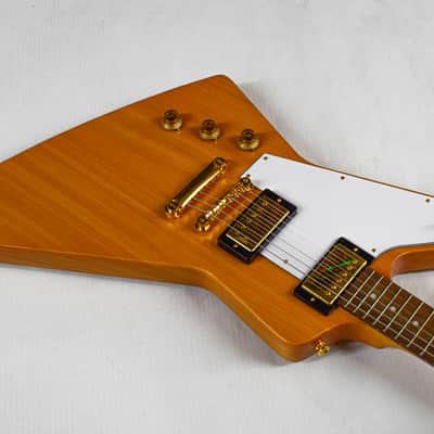 Epiphone '58 Korina Explorer Left-Handed (DEMO, Neck Repair)- Aged Natural image 4