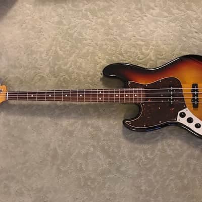 Lefty Fender Vintage Jazz JB62  3 Tone Sunburst image 1