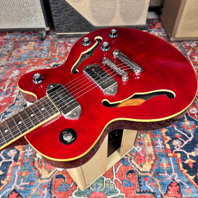 Epiphone Wildkat Studio Flame Top Semi Hollow P90s 2015 w/OHSC image 5