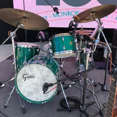Gretsch USA Custom 2020 4-piece drum kit - Caribbean Blue Gloss image 3