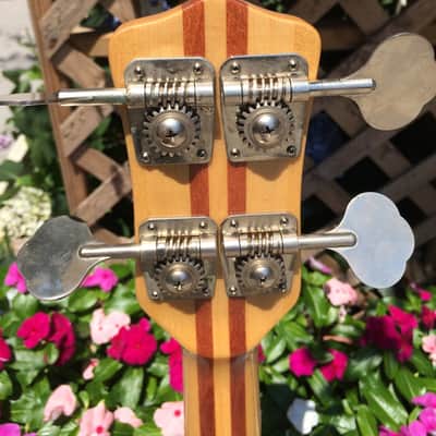 Memphis 1984 Bass set neck Walnut MIJ Japan Matsumoku with Orig. Case + FREE SHIPPING image 9