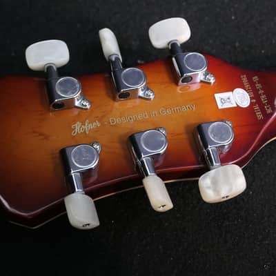 Hofner HCT-VTH-D-SP-SB Verythin CT SPECIAL Semi hollow Fame Maple Top New COMPACT like small 335 2 Humbuckers one a  P90 image 11