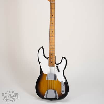 1957 Fender Precision Bass with Maple Fretboard Sunburst image 8