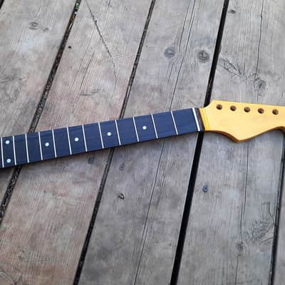 50's era inspired rosewood maple guitar neck vintage tint amber st guitar neck replacement fits oems image 2