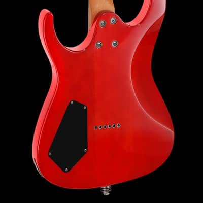 Electric Guitar Hurricane Mahogany Body, Roasted Maple Neck, Rosewood Fretboard, Locking Tuners, Rounded Frets, Case(Red Deluxe) image 3