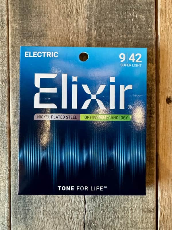 Elixir Optiweb 09-42 Nickel Plated Steel Electric Guitar Strings image 1