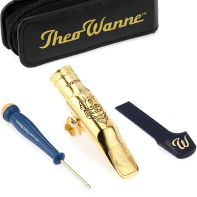 Theo Wanne Brahma Tenor Saxophone Mouthpiece - 7*  Gold Plated image 1