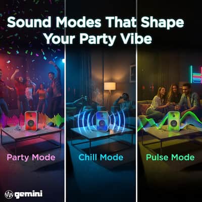 Gemini GNV-60 Portable Party Speaker 60W Bluetooth 5.3 IPX5 image 8