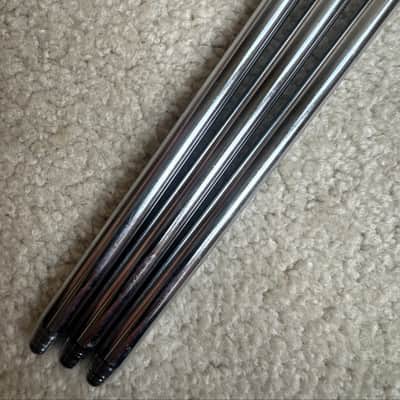 Premier Set of 3 Vintage Lokfast era Floor Tom Drum Legs - 18” Chrome 70s - Chrome image 2
