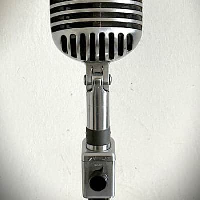 Vintage 1940s Shure 55 Dynamic Microphone, gorgeous & working, w/stand-cable image 3
