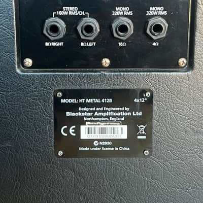 Used Blackstar HT Metal 412B Mid 2010’s - Matt Black Vinyl image 3