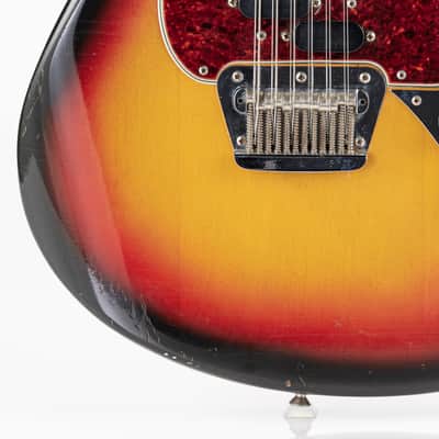 USED 1966 Fender Electric XII Electric Guitar - 3 Tone Sunburst with Original Hardshell Case image 7