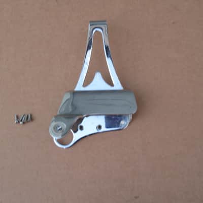 1960s Silvertone Hollow Guitar Tremolo Tailpiece Bridge Teisco Kingston Kay image 5