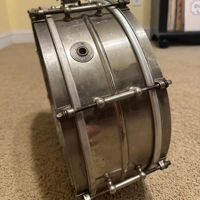 Ludwig&Ludwig Pioneer 8-Lug Nickel Over Brass Snare Drum 1930’s-1940’s image 1