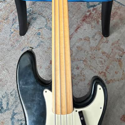 Fender Precision Fretless Bass 1971 - Black image 8
