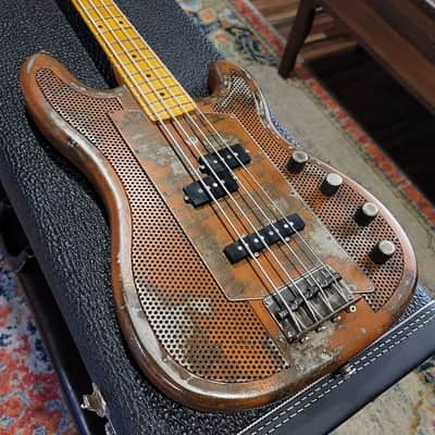 2012 James Trussart - Custom Rusty SteelCaster Bass - Metal Body! image 7