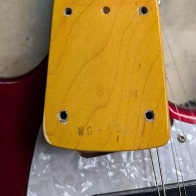 Fender Made in Japan MG69/MH Mustang Electric Guitar - Candy Apple Red (2010-2011) image 14