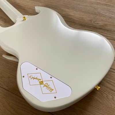 Epiphone Les Paul Custom SG - White image 7