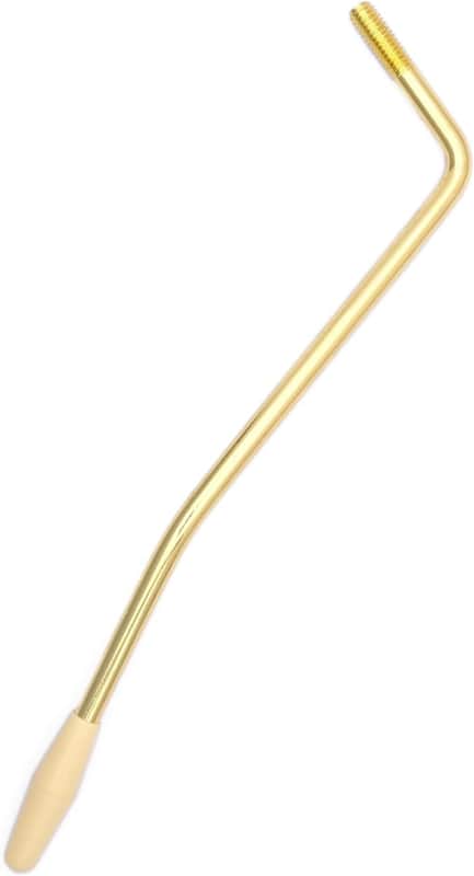6 MM Thread Tremolo Arm Electric Guitar Tremolo Arm Thread Metal Single Tremolo Arm Whammy Bar with Tip for Stratocaster Electric Guitar Tremolo System (Gold, Single Tremolo Arm) image 1