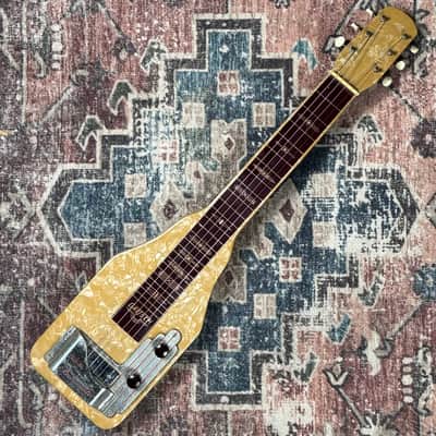 1950s Gretsch Electromatic Lap Steel Vintage Pearloid Electric Guitar W/ Original Case! image 3
