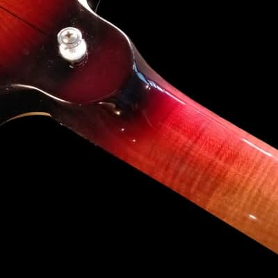 Luthier made semihollow guitar 2026 - Red cherry sunburst image 19