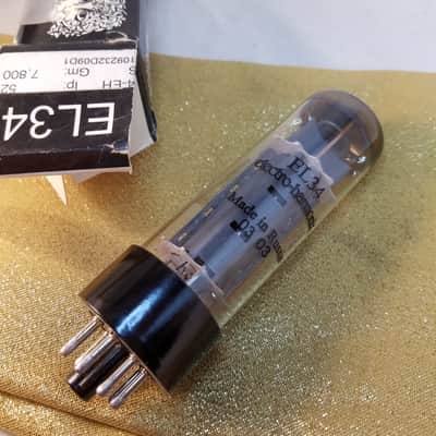 Electro-Harmonix Tight Matched Pair (2) EL34 6CA7 tNOS AT1000 TESTED Vacuum Tubes Power Pentode 2000-2003 image 1