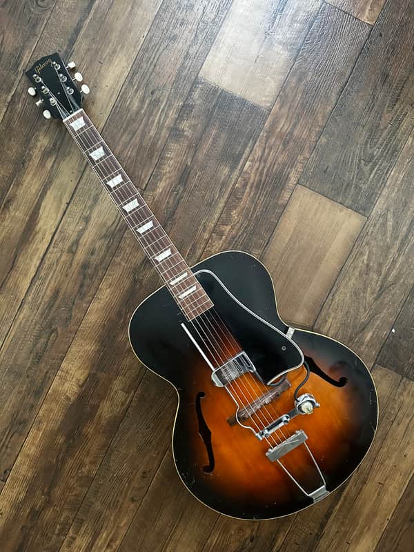 Gibson L50 Archtop Acoustic Guitar 1955 W/ DeArmond Pickup - Sunburst image 1