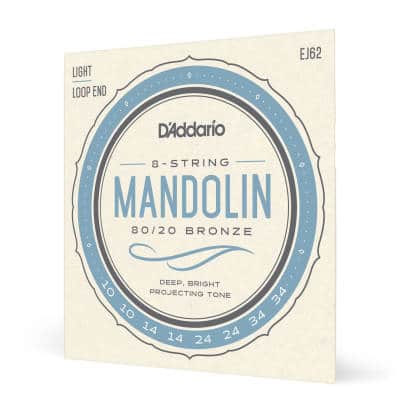 D'Addario EJ62 Mandolin 80/20 Bronze Light 10-34 image 2
