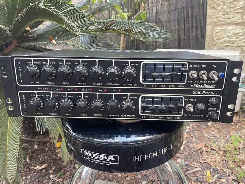 Mesa Boogie Quad Preamp with FU-2A Footswitch 1980s | Reverb