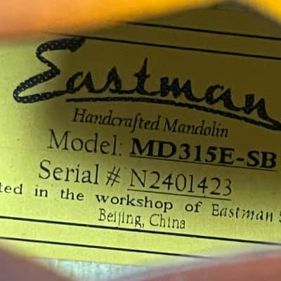 Eastman MD315E - Sunburst (SN#N2401423) Floor Model image 4
