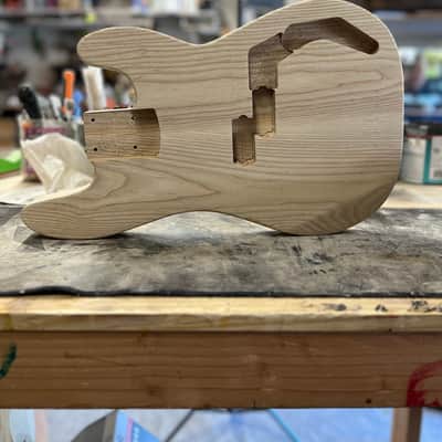 Madlad Instruments Ash V2 Precision Bass PBass Style Body (custom made with pride in north Texas) - Unfinished image 3